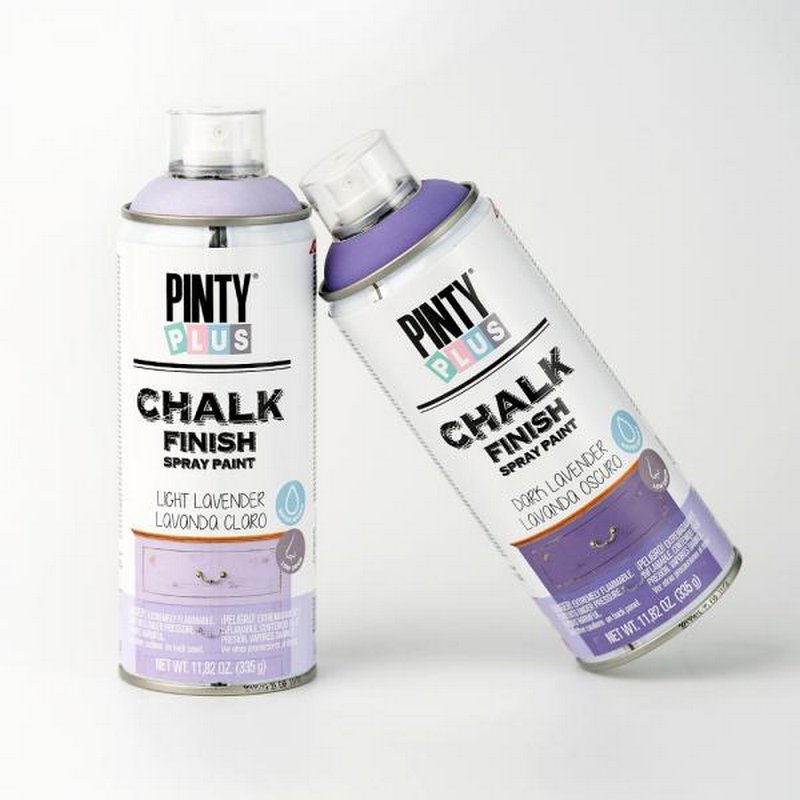 Dwa nowe kolory Chalk Finish Spray! Zobacz nowe lawendowe odcienie farby kredowej do mebli.
