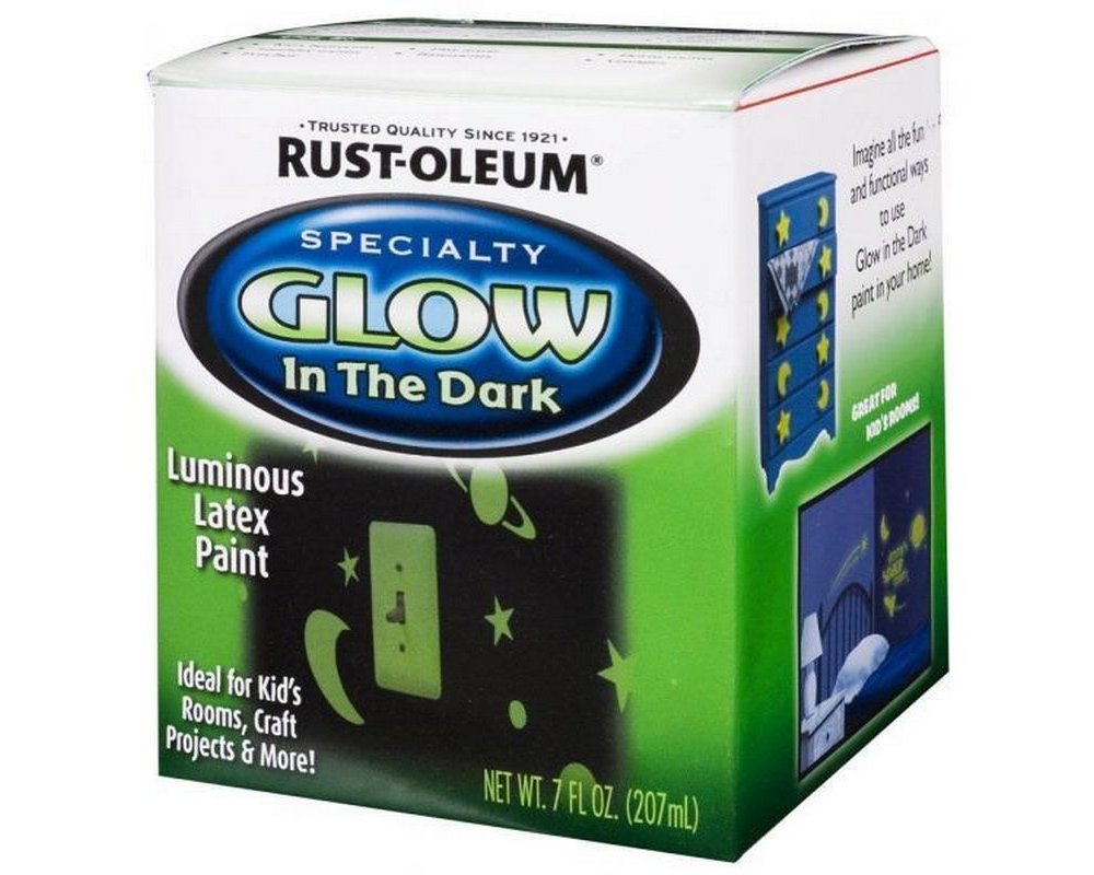 Glow in the Dark - farba świecąca w ciemnościach od Rust Oleum.