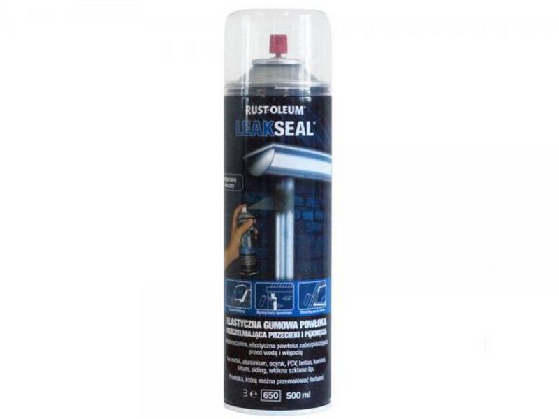 Leak seal - gumowy uszczelniacz w sprayu na przecieki. Szybkie naprawianie przecieków i pęknięć na zewnątrz!