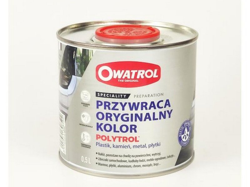 Nowa etykieta Owatrol Polytrol. 