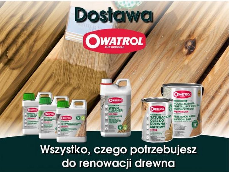 Otwieramy sezon na renowację drewna! Dostawa produktów Owatrol.