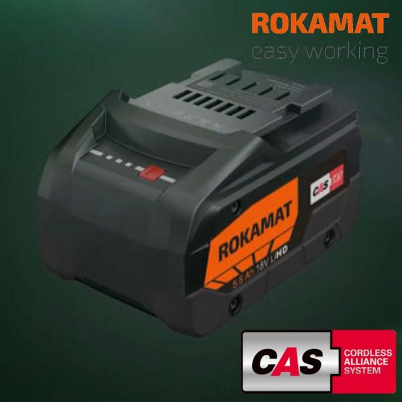 System CAS w maszynach akumulatorowych Rokamat.